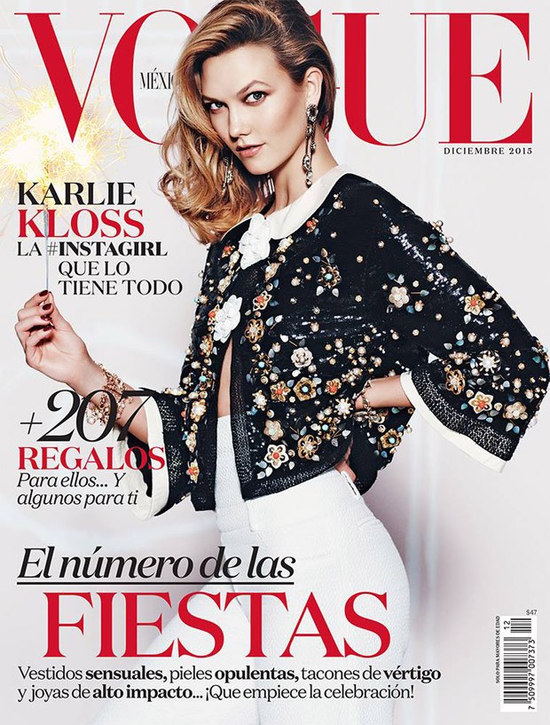 Karlie Kloss in Chanel for Vogue Mexico December 2015