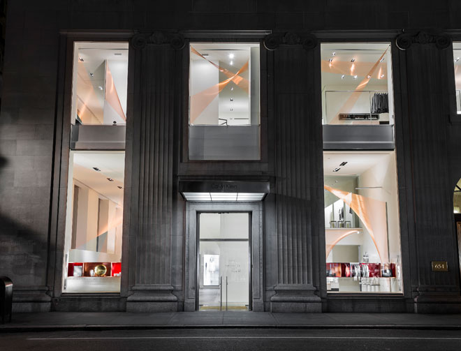 Artist Sophia Dixon Dillo Creates Holiday Decorations for Calvin Klein Collection Store