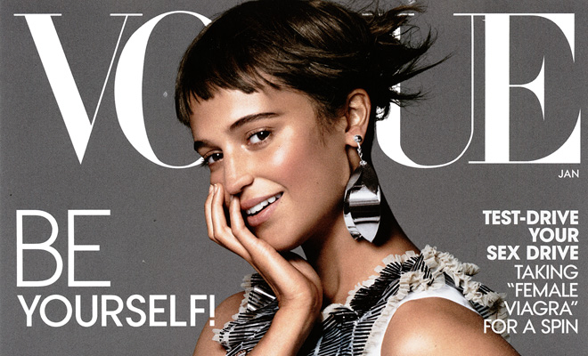 Alicia Vikander Lands The Cover of American VOGUE