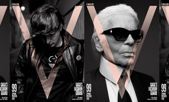 Hedi Slimane & Karl Lagerfeld Team Up for V MAGAZINE