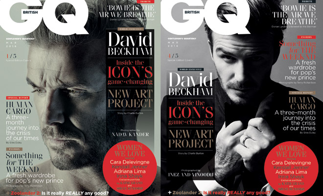 David Beckham Covers British GQ March 2016