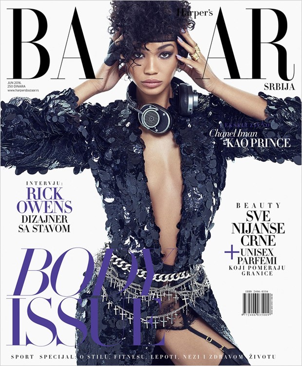 Chanel Iman Covers L'Officiel Paris February 2012 in Dolce