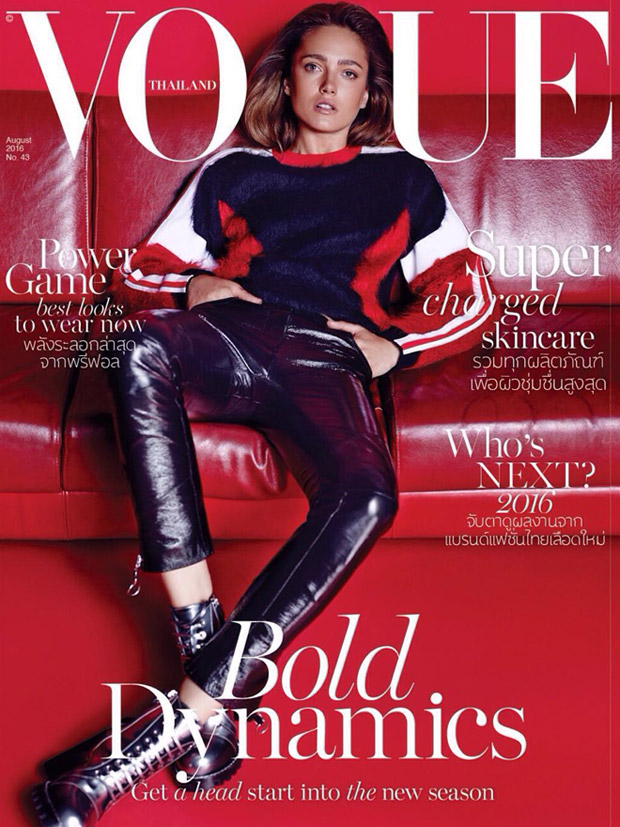 Karmen Pedaru in Louis Vuitton for Vogue Thailand August 2016