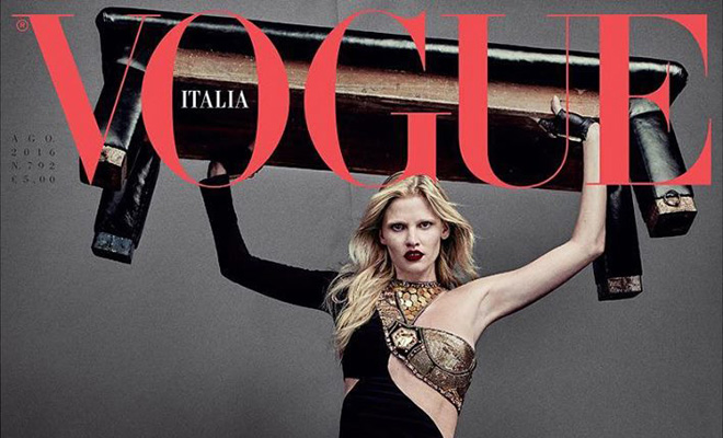 LARA STONE IS VOGUE ITALIA’s AUGUST COVER GIRL