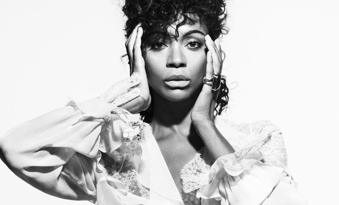 Zoe Saldana Channels Prince for The Edit Magazine