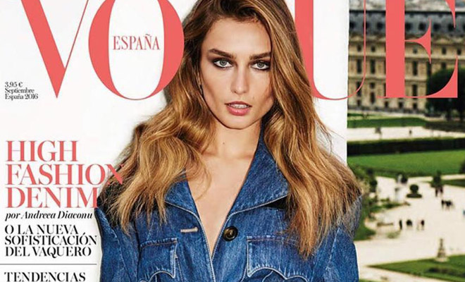 Andreea Diaconu Covers Vogue Spain September 2016 Issue