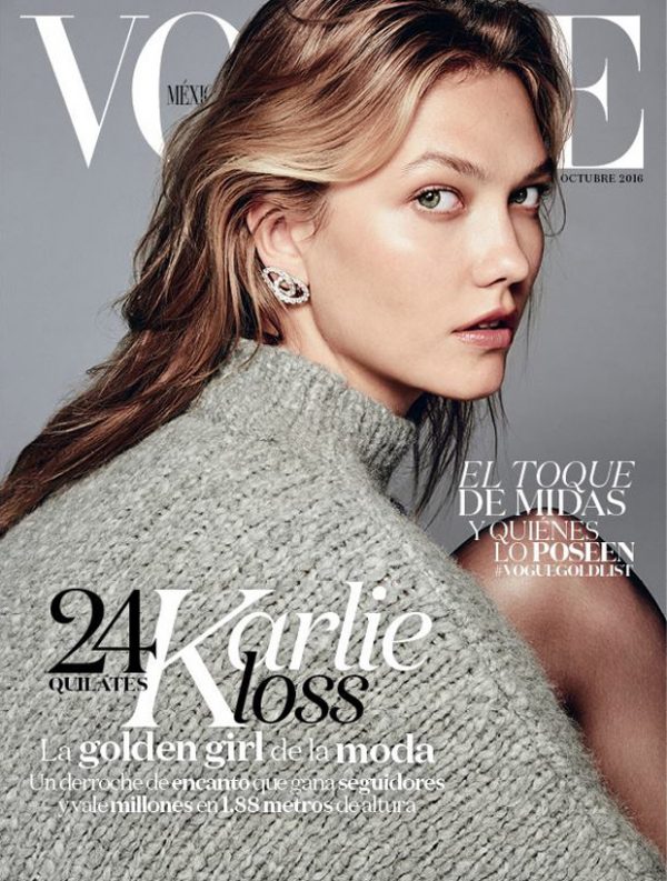 Supermodel Karlie Kloss Covers Vogue Mexico October 2016 Issue
