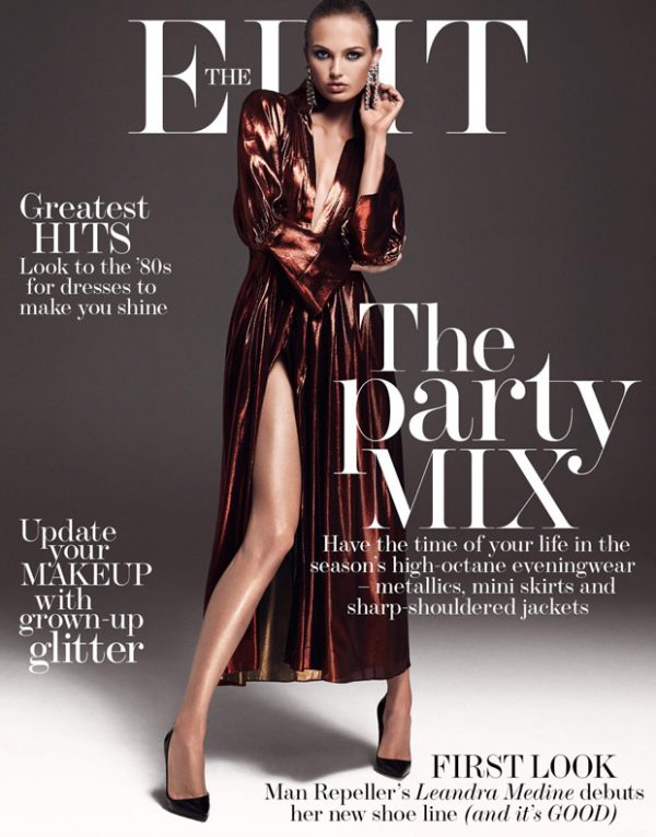Romee Strijd Models the Holiday Season Fashion for The Edit Magazine