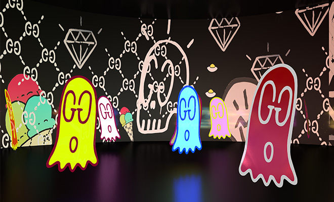 GUCCI 4 Rooms Collaborative Art Project