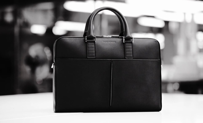 DIOR LEATHER BRIEFCASE