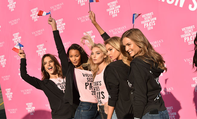Victoria’s Secret Models Land in Paris