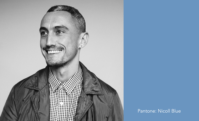 LFW Honours RICHARD NICOLL With NICOLL BLUE Pantone Color