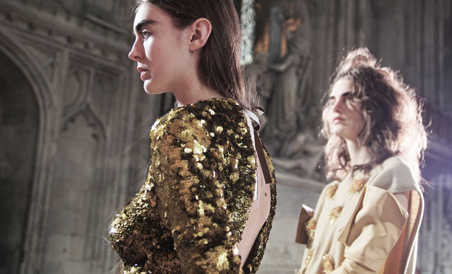 #LFW Backstage at TOGA Autumn Winter 2017 Show