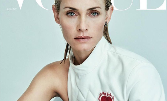 Amber Valletta is the Cover Girl of Vogue Ukraine April 2017