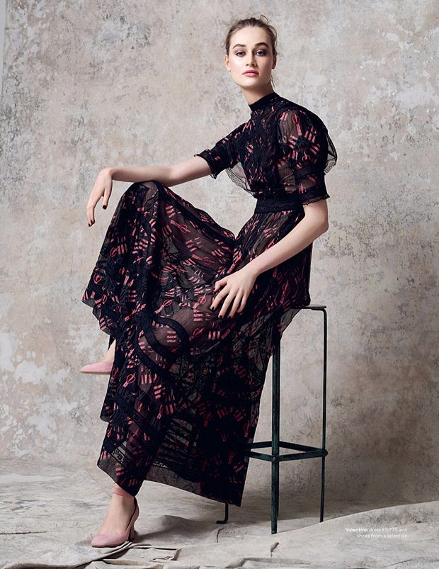 Anna Rose Poses in Valentino for Harrods Magazine March 2017 Cover Story