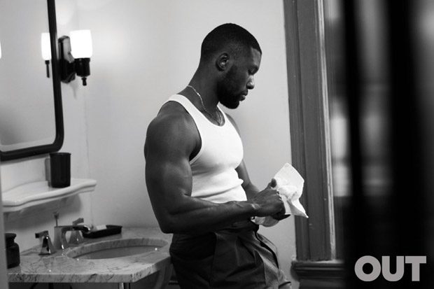 Moonlight Star Trevante Rhodes Poses for Out Magazine March 2017 Cover ...