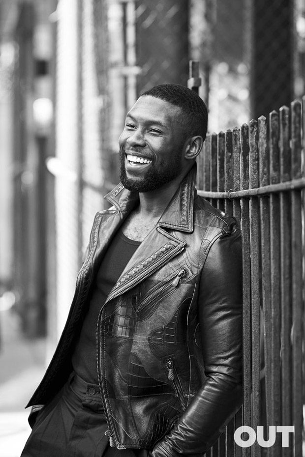 Moonlight Star Trevante Rhodes Poses for Out Magazine March 2017 Cover Story