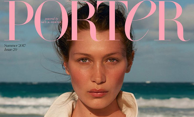 BELLA HADID LANDS THE SUMMER COVER OF PORTER
