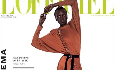 Alek Wek is the Cover Girl of L'Officiel Indonesia Music & Cinema Issue