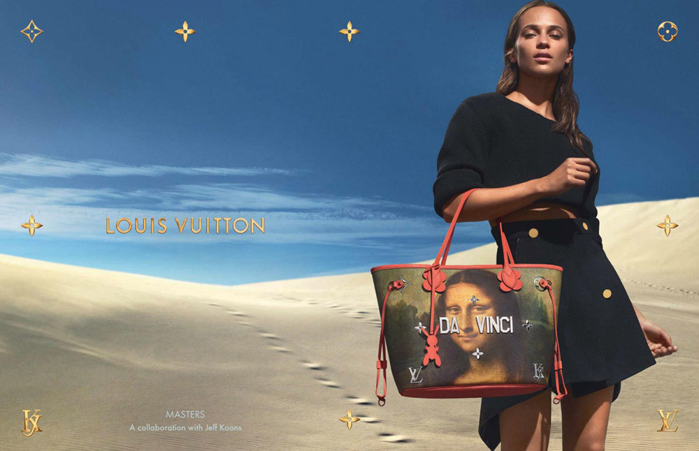 Alicia Vikander is the Face of Louis Vuitton x Jeff Koons Handbags 2017