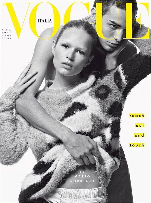 Anna Ewers & David Friend Cover Vogue Italia May 2017 Issue