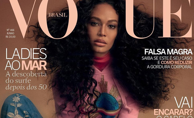 Supermodel Joan Smalls is the Cover Girl of Vogue Brazil June 2017