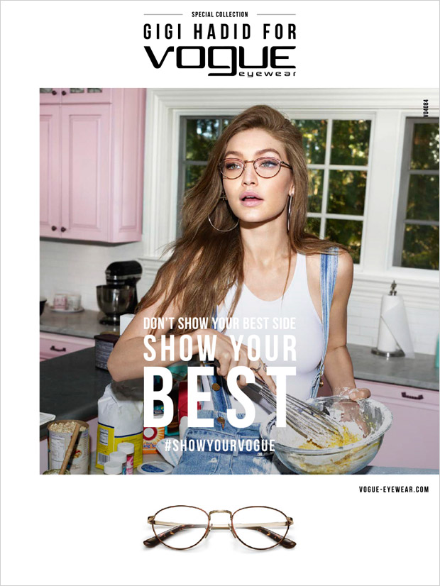 Gigi Hadid is the Face of Vogue Eyewear Special Collection