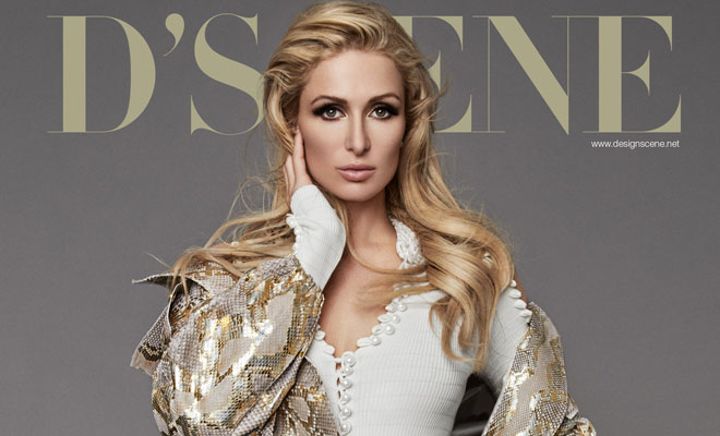 PARIS HILTON COVERS D’SCENE SUMMER 2017 ISSUE