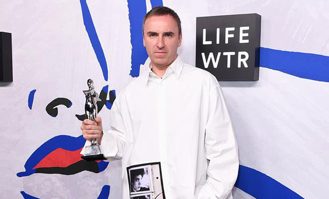 Raf Simons Won CFDA Awards for Womenswear and Menswear Designer of The Year