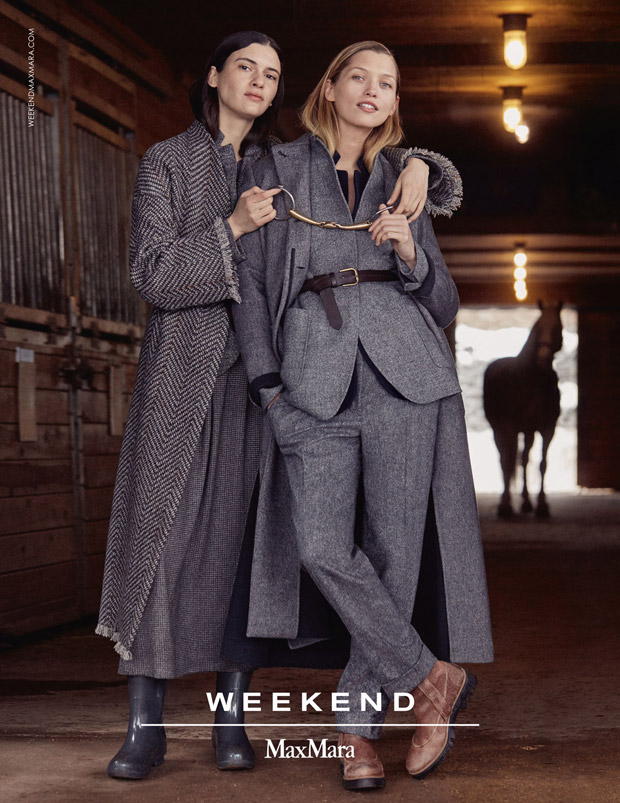 Hana Jirickova & Iana Godnia for Max Mara Weekend Fall Winter 2017.18