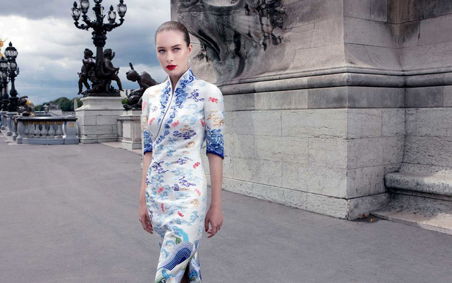 A Chinese Airline Unveils Couture Uniforms During PARIS COUTURE