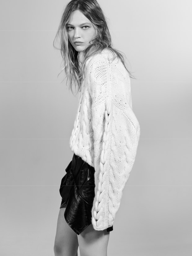 sasha pivovarova is face iro fall winter 2017 18 sasha pivovarova is face iro fall winter 2017 18