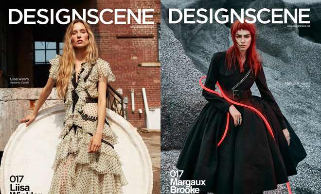 SUPERMODELS LIISA WINKLER & MARGAUX BROOKE Cover DESIGN SCENE AUGUST 2017