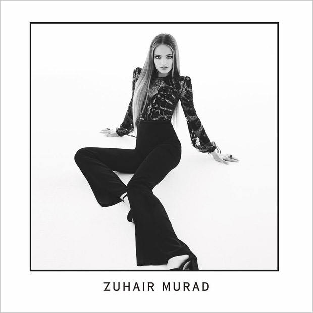 Anna Mila Guyenz Poses in Zuhair Murad Fall Winter 2017.18 Collection