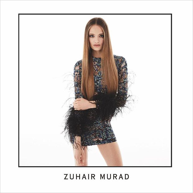 Anna Mila Guyenz Poses in Zuhair Murad Fall Winter 2017.18 Collection