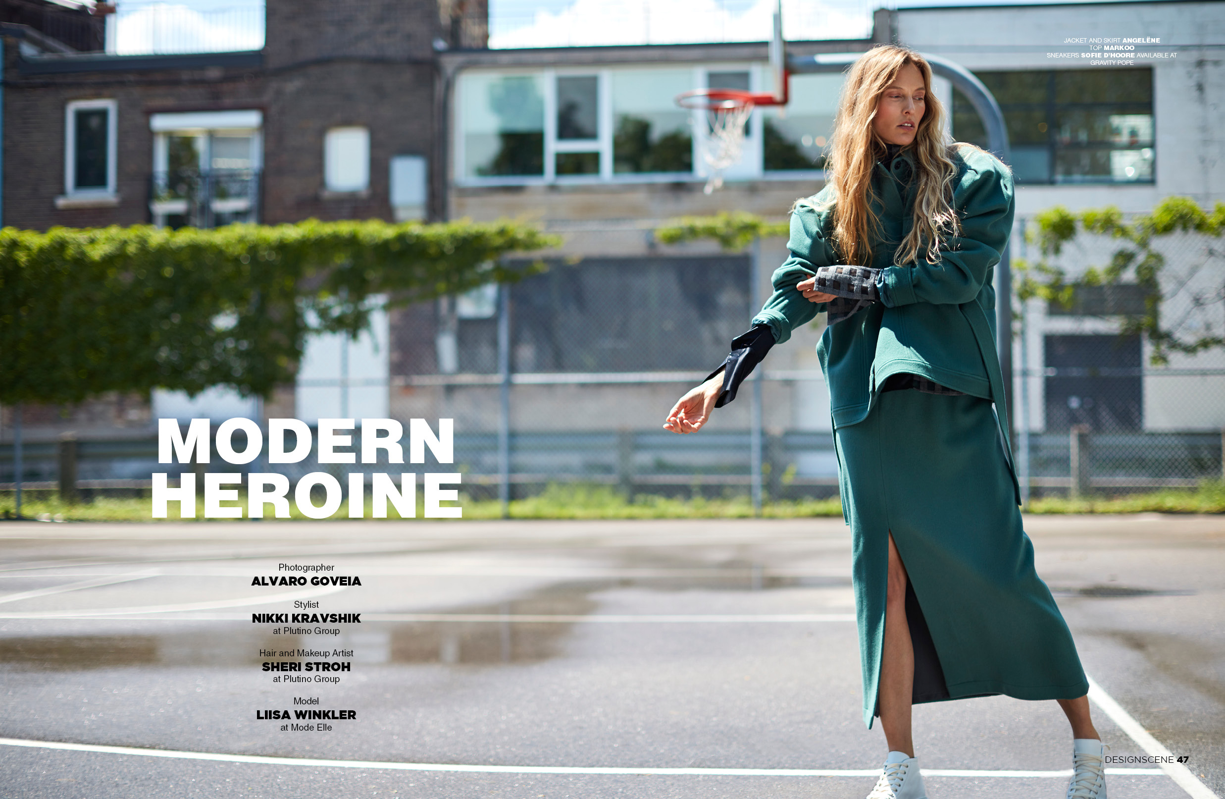 Supermodel LIISA WINKLER for DESIGN SCENE Issue 017 Cover Story