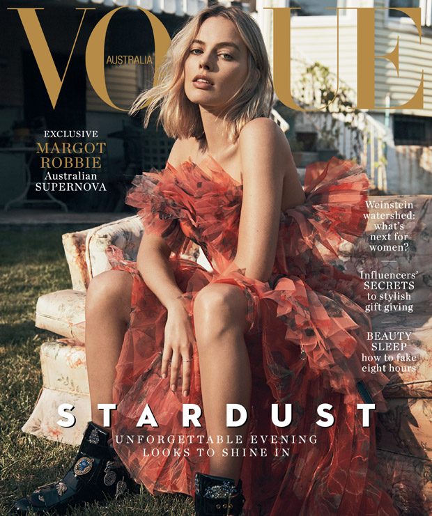 Margot Robbie is the Cover Star of Vogue Australia December 2017 Issue