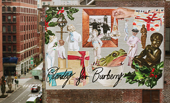 Artist Blondey McCoy Created Three Murals for Burberry in NYC