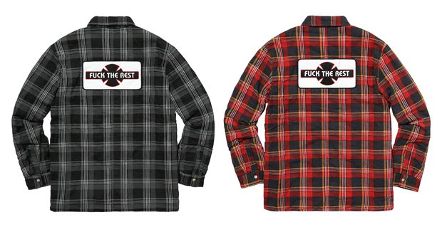 supreme independent flannel