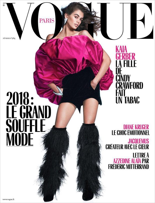 Kaia Gerber Is The Cover Girl Of Vogue Paris February 2018 Issue