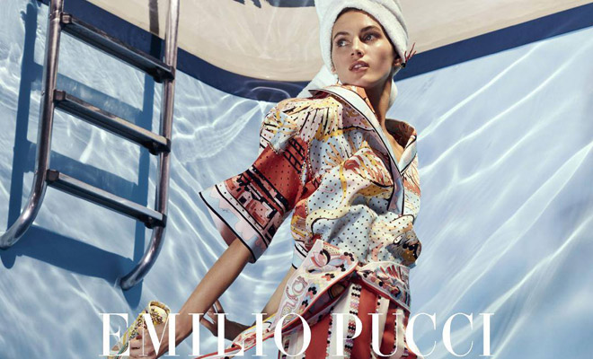 Valery Kaufman Models Emilio Pucci Spring Summer 2018 Collection