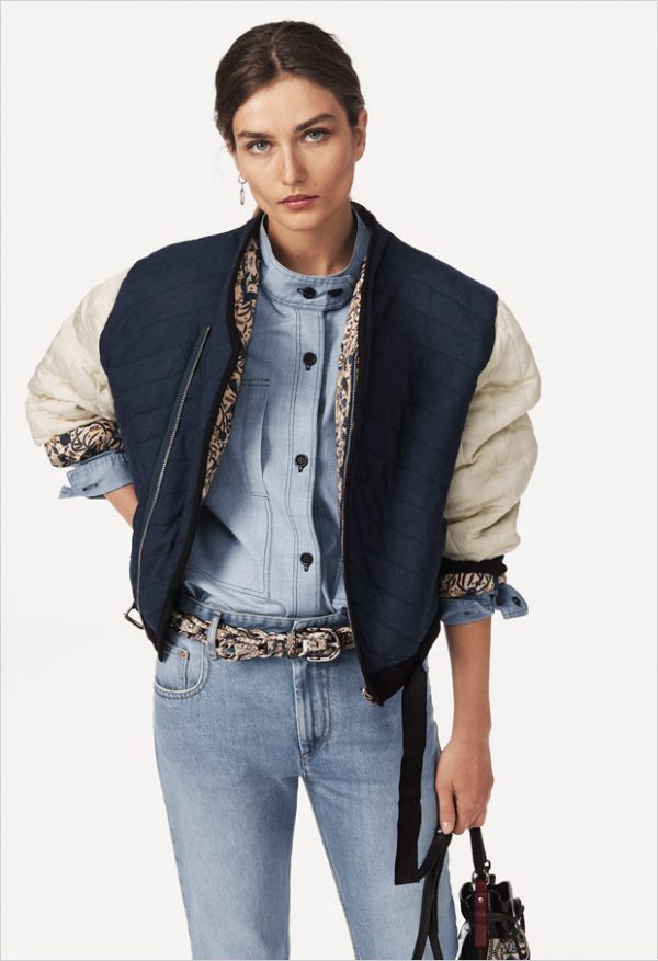 Andreea Diaconu Models Isabel Marant Etoile SS18 Collection