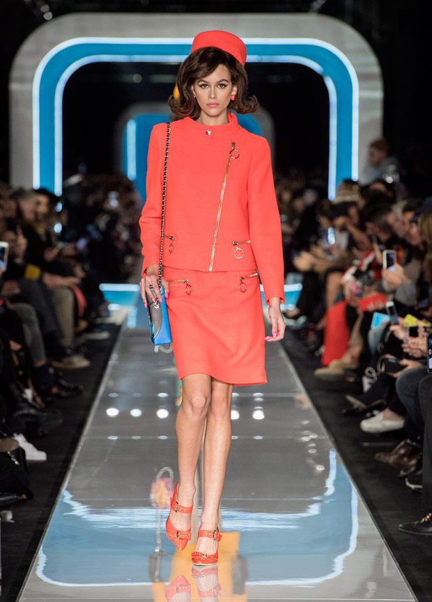 MOSCHINO vs. X-Files: Jackie O joins Aliens on the Runway