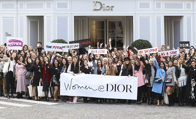 women in dior