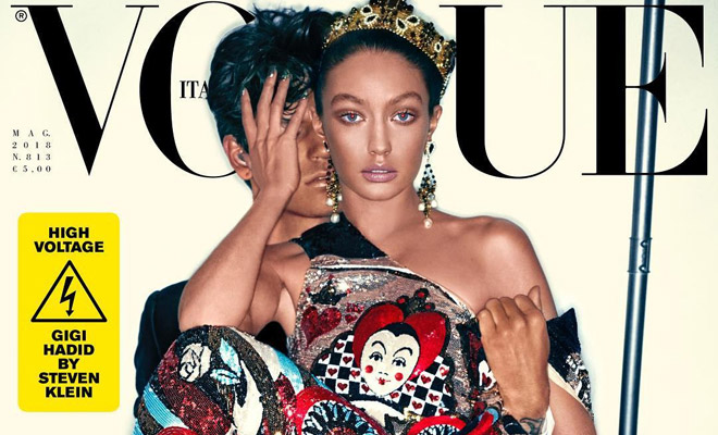 女性情報誌 Vogue Italia July 2019 Gigi Hadid Gigi Hadid covers Vogue Italia July 2019 by Alasdair