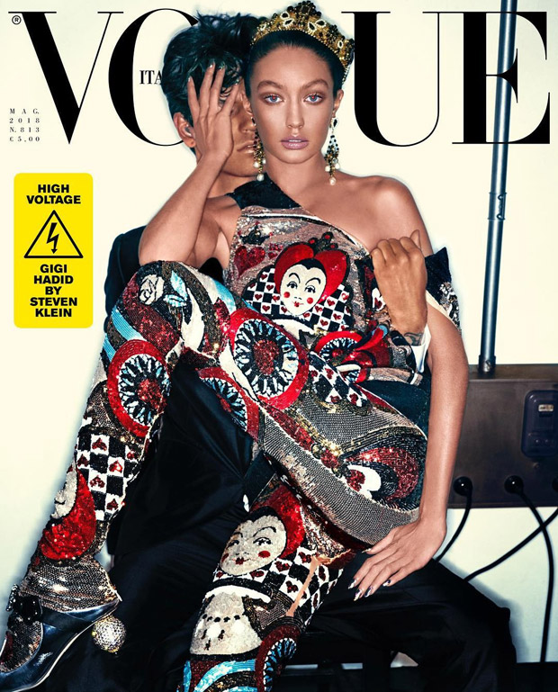 Gigi Hadid Stars On The Cover Of Vogue Italia May 2018 Issue