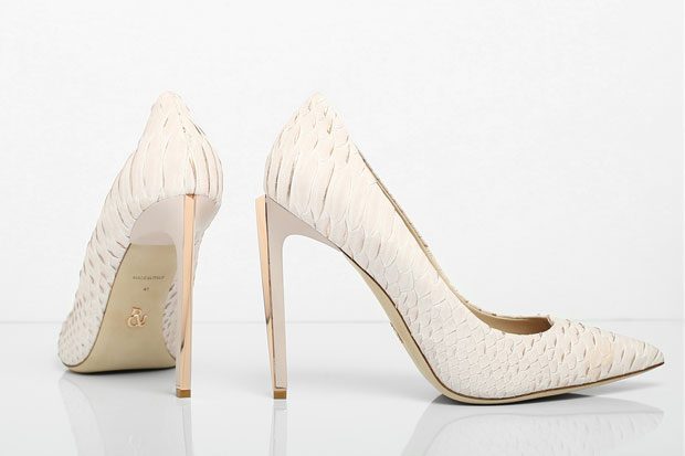 ralph and russo white heels