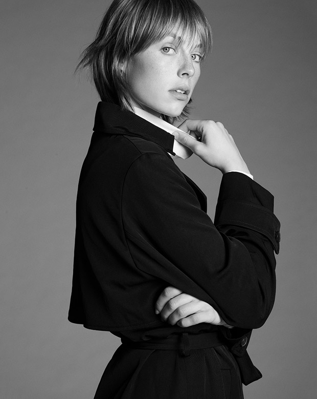 New Wave: Edie Campbell Poses for Paper Magazine by Massimo Dutti