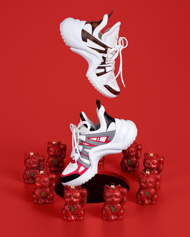 Louis Vuitton on X: Packing for the Holidays with #LouisVuitton. Go bold  with brightly colored accessories such as a new pair of Archlight sneakers.  Find more #LVGifts inspiration from the Holiday campaign