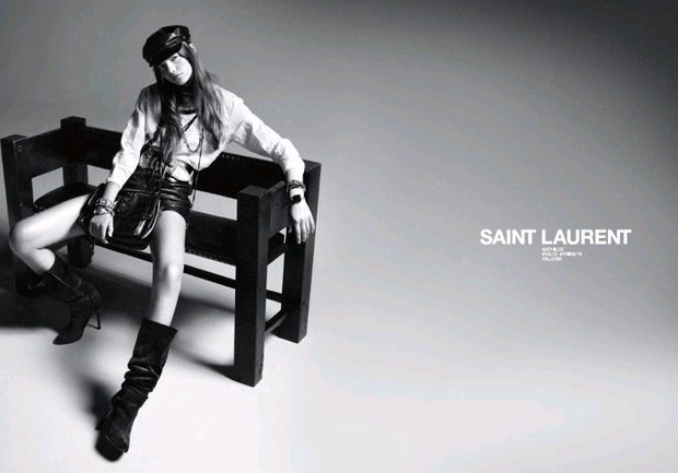 Amber Valletta, Charlotte Gainsbourg, Rebecca Leigh Longendyke by David Sims  for Saint Laurent Spring 2019 Ad Campaign - Fashion Campaigns - Minimal. /  Visual.